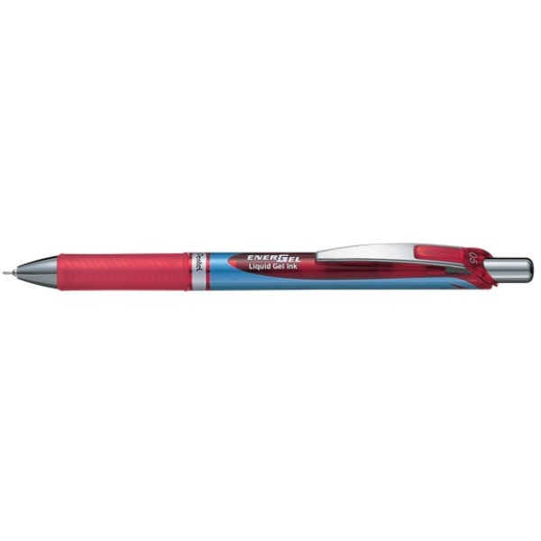 Roller Energel XM Klick Pentel - 0,5 mm - rosso - BLN75-BO (conf.12)