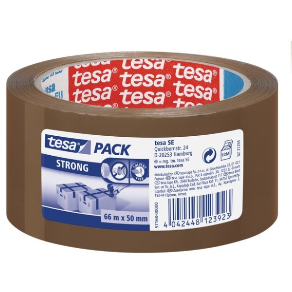 Nastri da imballo Tesa - Forte - 50 mm x 66 m - Avana - 57168-00-05 (conf.6)