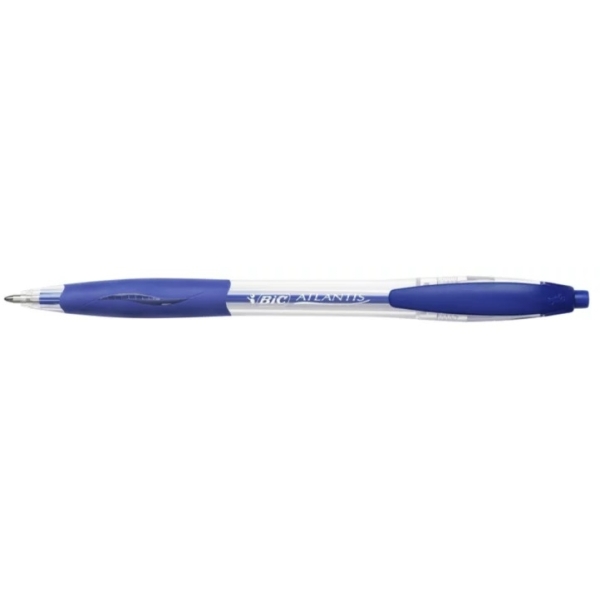 Penna a sfera a scatto Atlantis Bic - blu - 887131 (conf.12)
