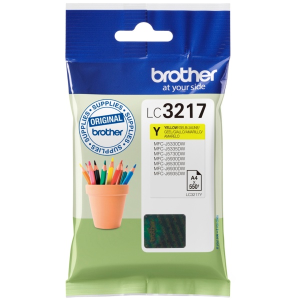 Cartuccia Brother LC-3217Y giallo - 947620
