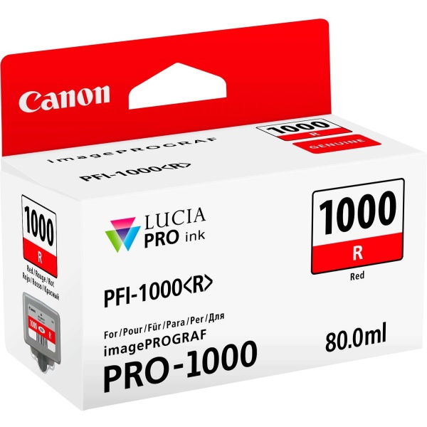 Cartuccia Canon PFI-1000R (0554C001) rosso - 947666