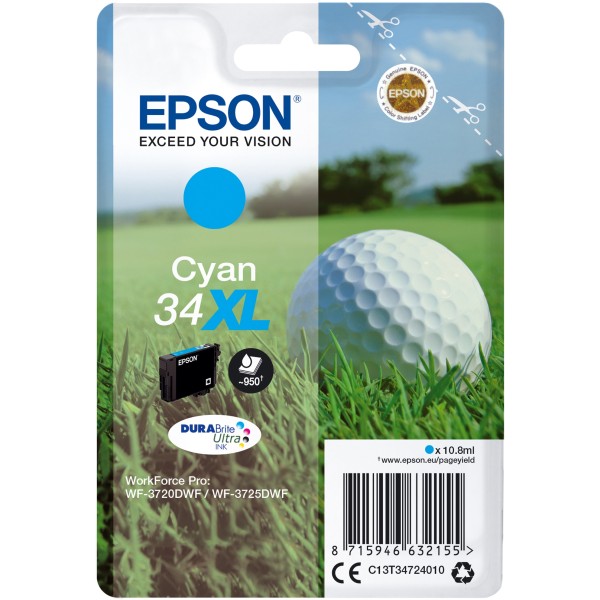 Cartuccia Epson 34XL (C13T34724010) ciano - 947729