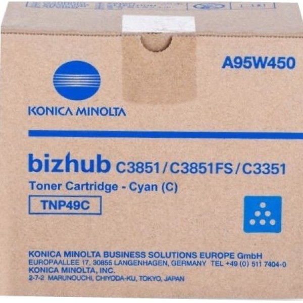 Toner Konica-Minolta TNP49C (A95W450) ciano - B00059