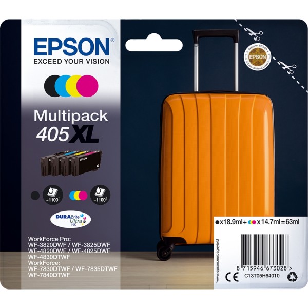 Cartuccia Epson 405XL (C13T05H64010) nero-ciano-magenta-giallo - B00085