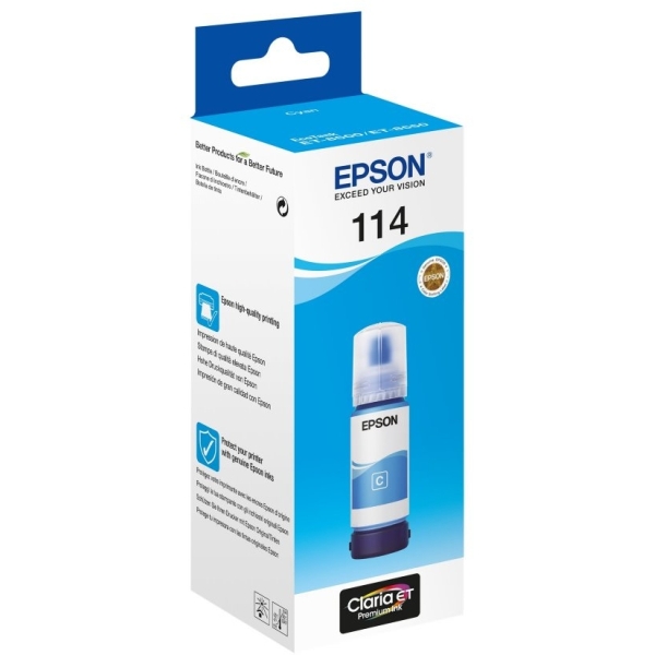 Flacone Epson 114 (C13T07B240) ciano - B00248