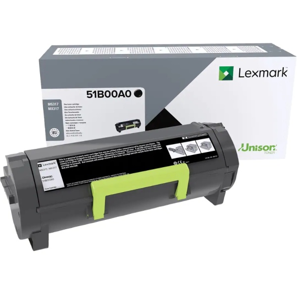 Toner Lexmark 51B00A0 nero - B01918