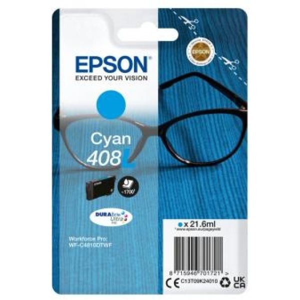 Cartuccia Epson 408L (C13T09K24010) ciano - B01940