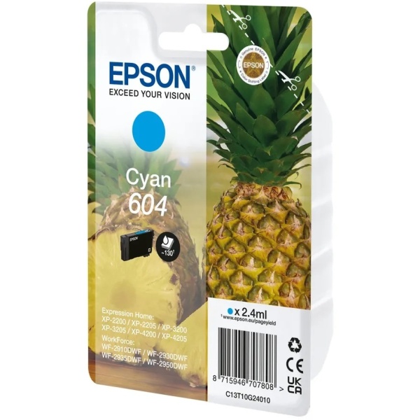 Cartuccia Epson 604 (C13T10G24010) ciano - B02139