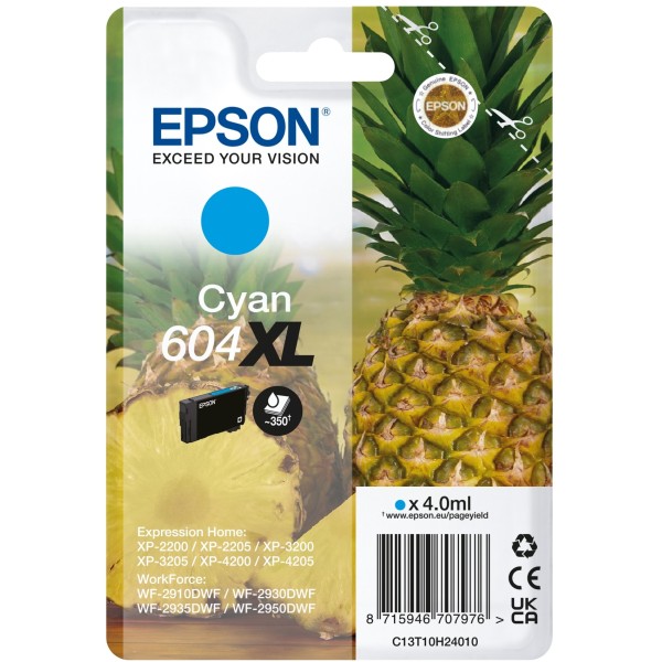 Cartuccia Epson 604XL (C13T10H24010) ciano - B02153