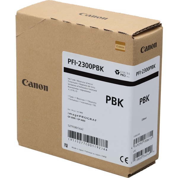 Cartuccia Canon PFI-2300 (5277C001) nero fotografico - B02430