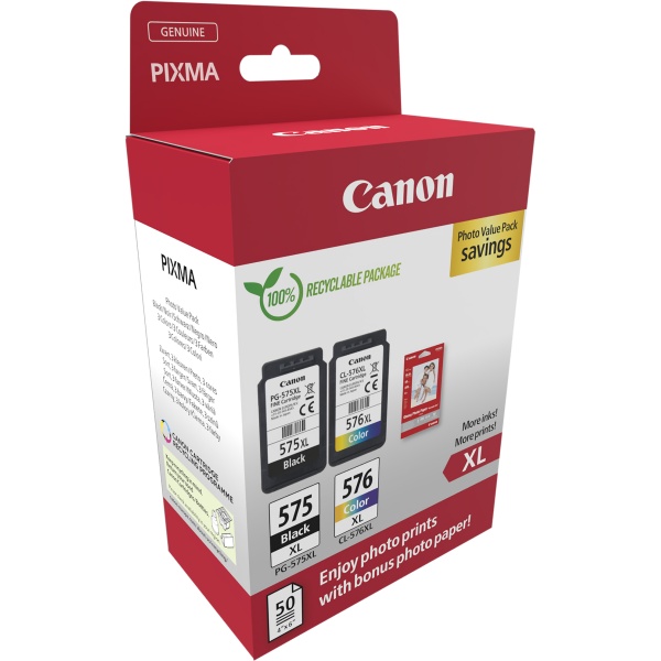 Cartuccia Canon PG-575XLx2/CL-576XL with photo p (5437C006) nero -colore - B02519