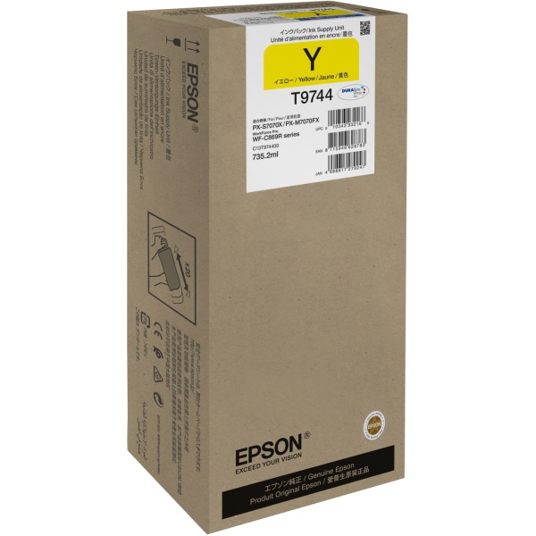 Cartuccia Epson T9744 (C13T974400) giallo - B03272