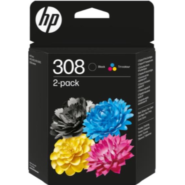 Cartuccia HP 308 (6L6S6UE) nero -tricromia - B03321