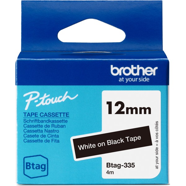 Nastro Brother Btag 335 (BTAG335) bianco-nero - B03380
