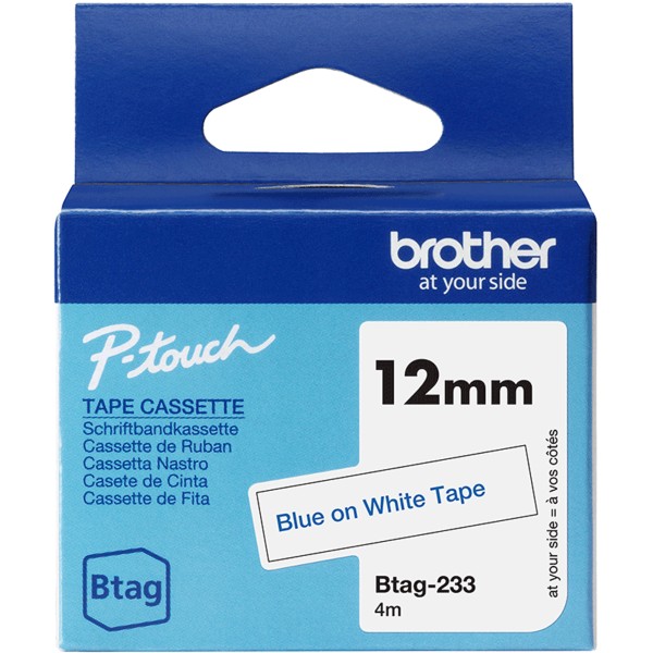 Nastro Brother Btag 233 (BTAG233) blu-bianco - B03384