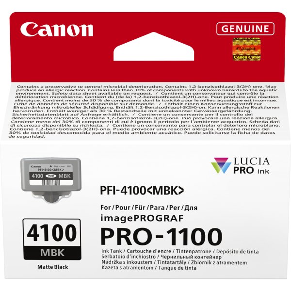 Cartuccia Canon PFI-4100MBK (6776C001) nero opaco - B03419