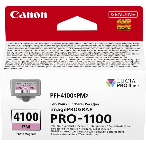 Cartuccia Canon PFI-4100PM (6782C001) magenta foto - B03420