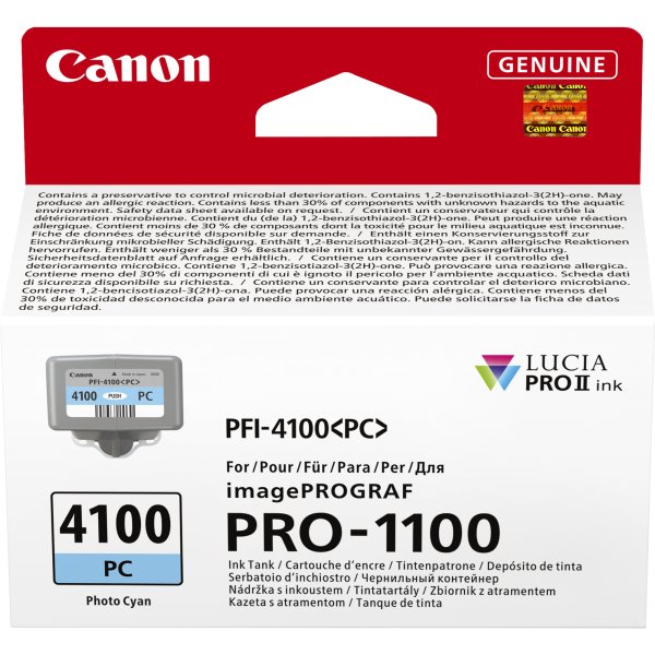 Cartuccia Canon PFI-4100PC (6781C001) ciano foto - B03422