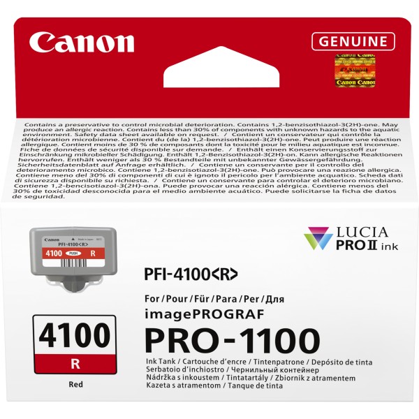 Cartuccia Canon PFI-4100R (6785C001) rosso - B03539