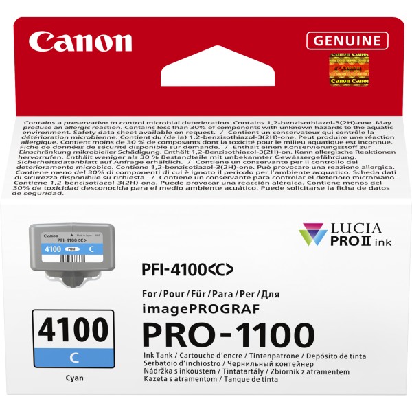 Cartuccia Canon PFI-4100C (6778C001) ciano - B03542