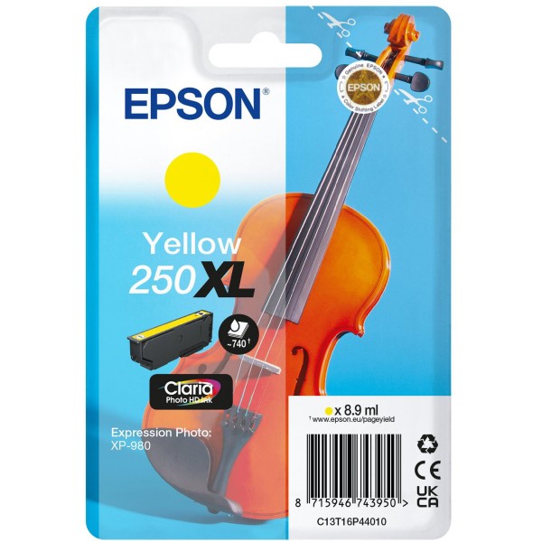 Cartuccia Epson 250XL (C13T16P44010) giallo - B03596