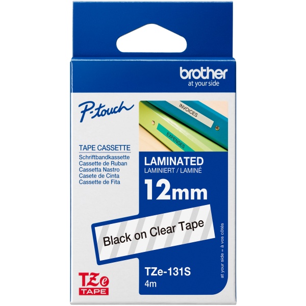 Nastro Brother TZE131S nero-trasparente - B03700