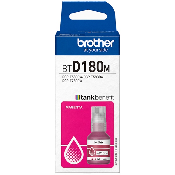 Flacone Brother D180 (BTD180M) magenta - B03703