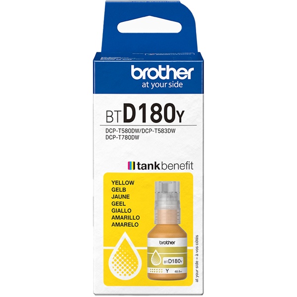 Flacone Brother D180 (BTD180Y) giallo - B03704