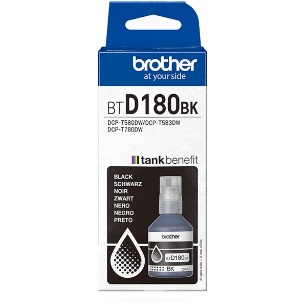 Flacone Brother D180 (BTD180BK) nero - B03743