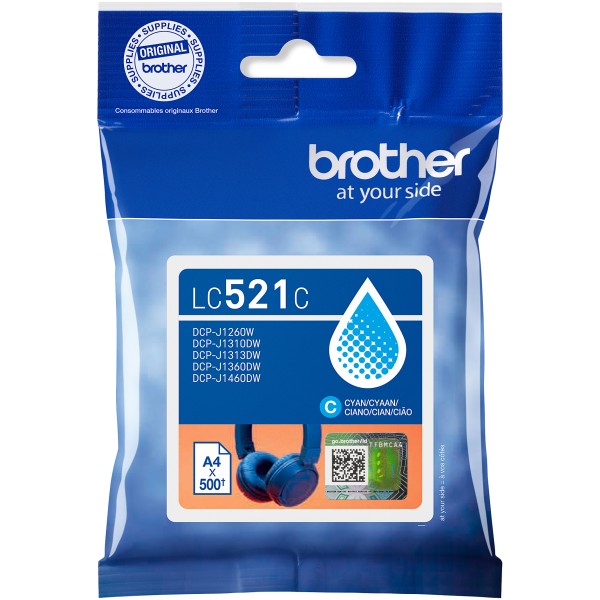 Cartuccia Brother LC-521M magenta - B03922