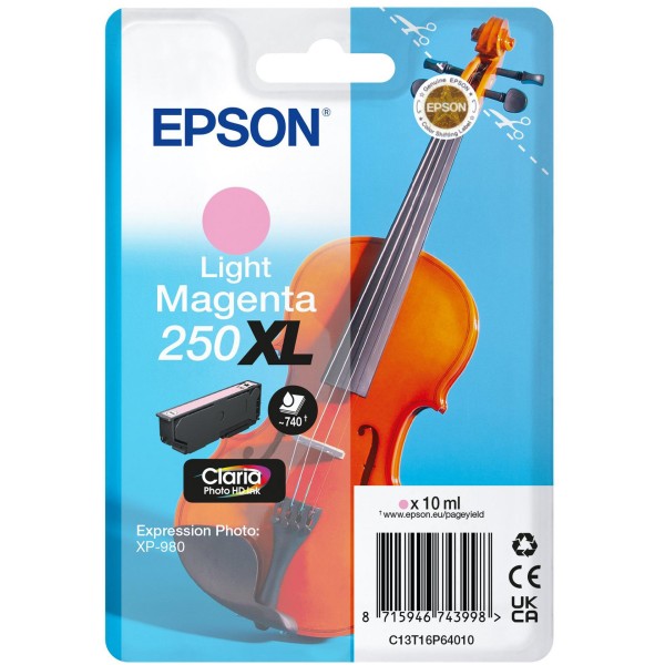 Cartuccia Epson 250XL (C13T16P64010) magenta chiaro - B03998