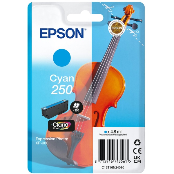 Cartuccia Epson 250 (C13T16N24010) ciano - B04154
