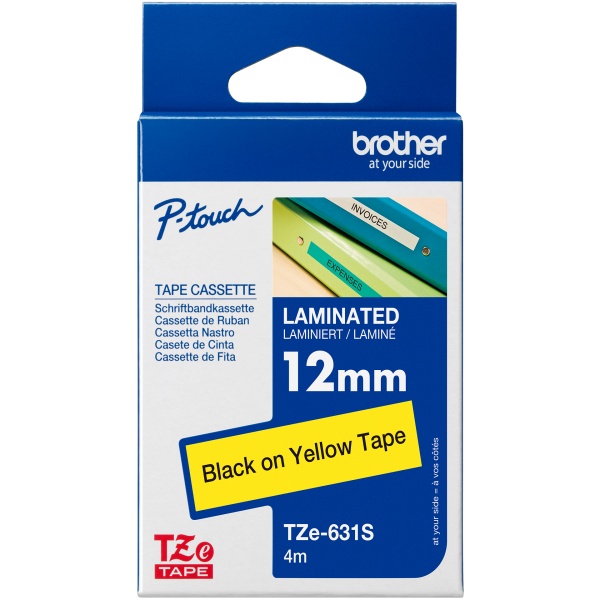 Nastro Brother TZE631S nero-giallo - B04157