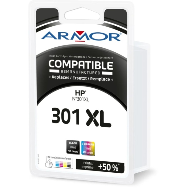 Cartuccia Armor 301XL (B10501R1) colore -nero - B04163