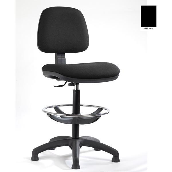 Seduta Tecnica Sofia B Disegnatore Ignifuga Nera - D01117
