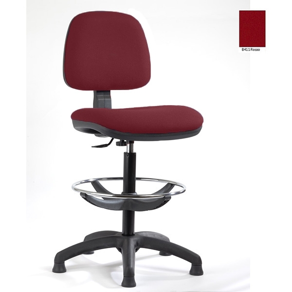 Seduta Tecnica Sofia B Disegnatore Ignifuga rossa - D01233
