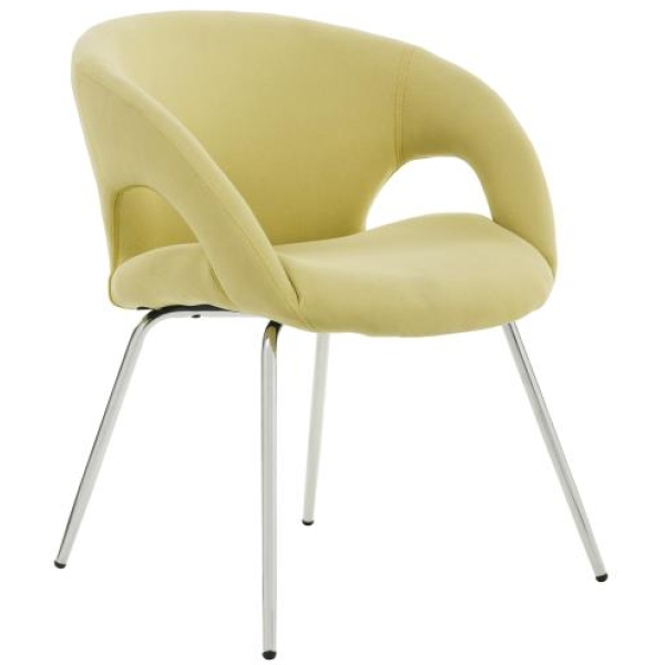 Pensacola Sedia attesa imbottita con braccioli giallo - W980GN - D01503