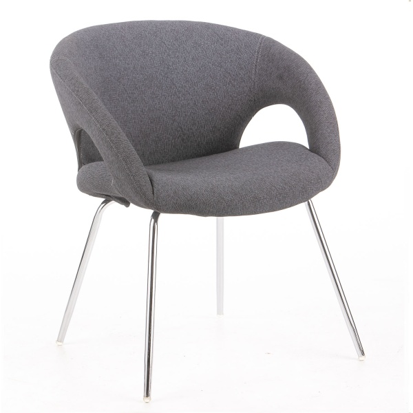 Pensacola Sedia attesa imbottita con braccioli grigio - W980G - D01505
