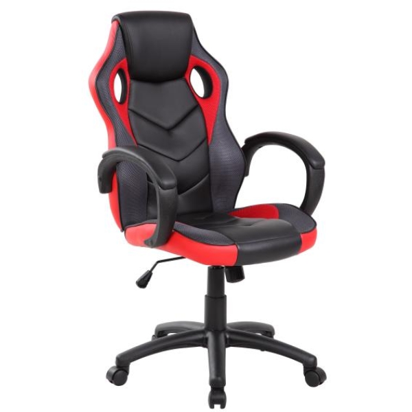 Las Vegas Poltrona Gaming  nera e rossa adulti - GA9381R - D01513