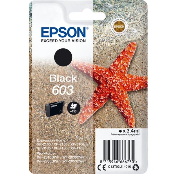 Cartuccia Epson 603 (C13T03U14010) nero - D01643