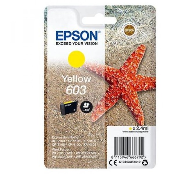 Cartuccia Epson 603 (C13T03U44010) giallo - D01646