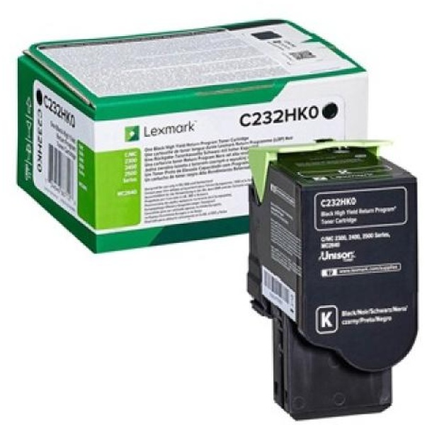 Toner Lexmark C232HK0 nero - D01754