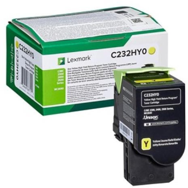 Toner Lexmark C232HY0 giallo - D01756