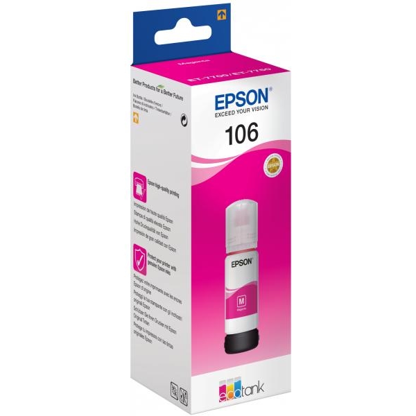 Serbatoio Epson 106 (C13T00R340) magenta - D01994