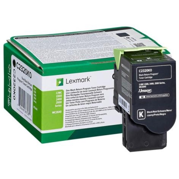 Toner Lexmark C2320K0 nero - D02103
