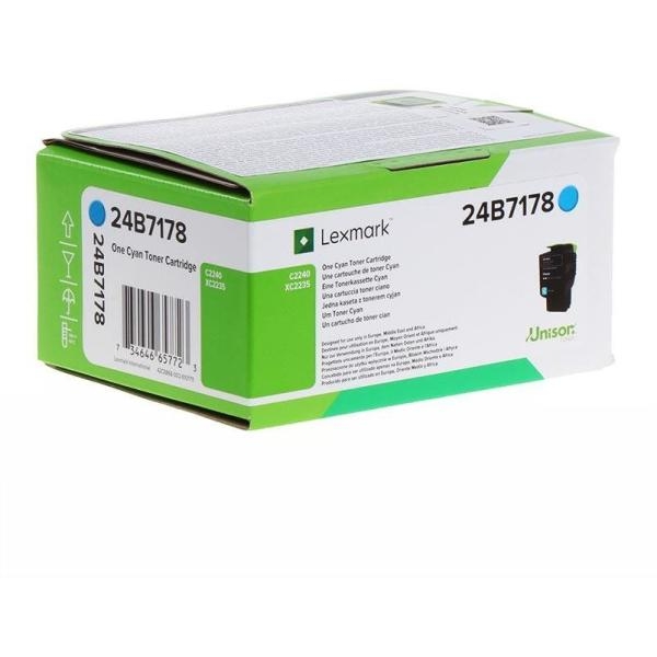 Toner Lexmark 24B7178 ciano - D02282