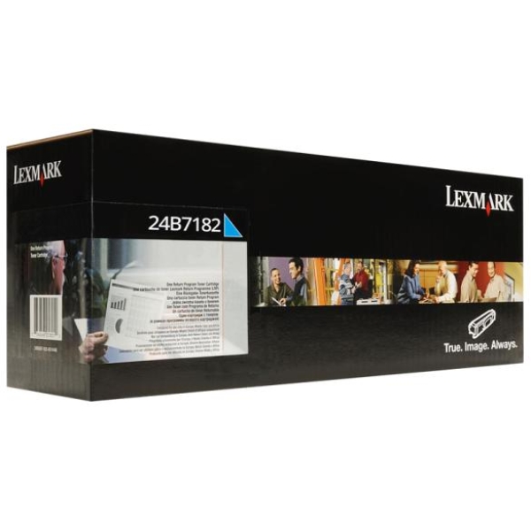 Toner Lexmark 24B7182 ciano - D02286