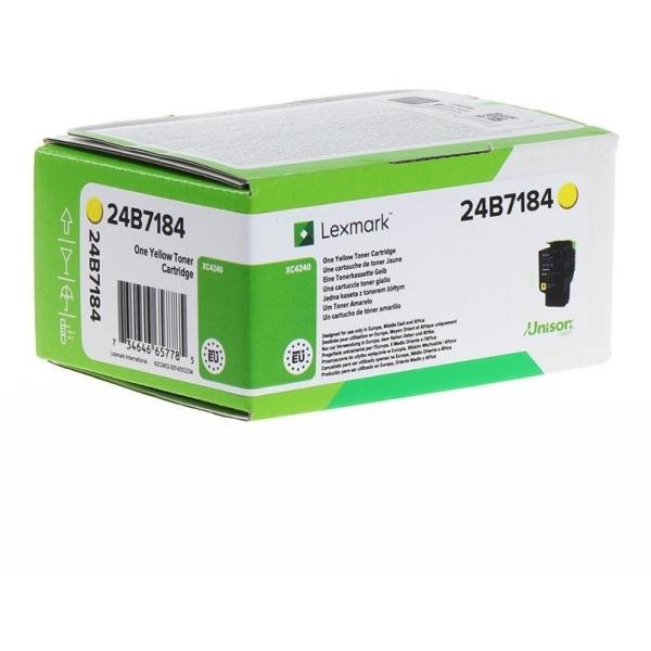 Toner Lexmark 24B7184 giallo - D02288