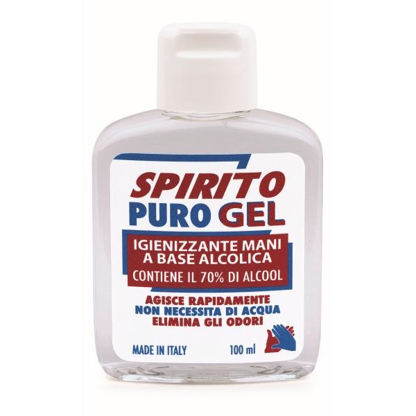 Gel Igienizzante mani Spirito Puro alcool 70% 100ml - D02424