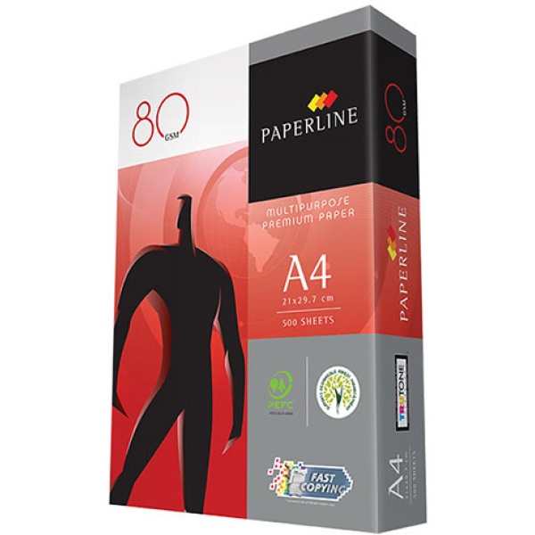 Carta A4 Paperline  80g/mq conf. da 5 risme - D03563
